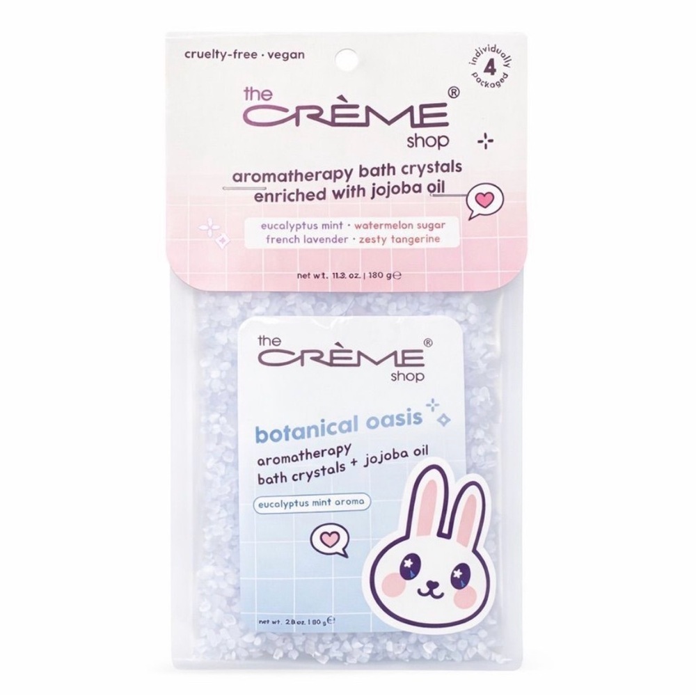The Crème Shop Botanical Oasis Bath Crystals 4 Pack